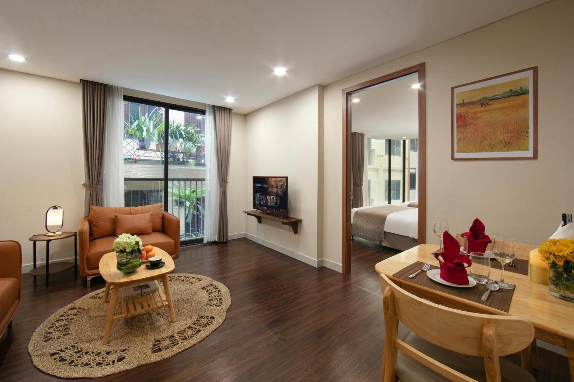 Hb Serviced Apartment - Lac Long Quan 河内 外观 照片